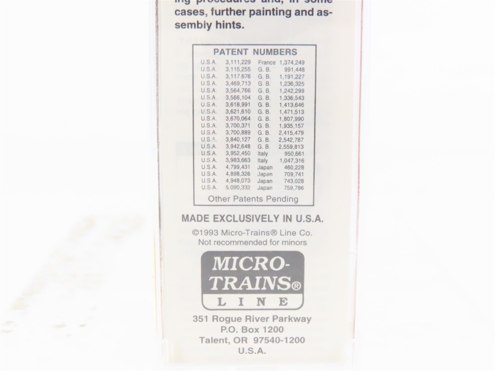 N Scale Micro-Trains MTL 24240 GM&O Gulf Mobile & Ohio 40' Box Car #21583