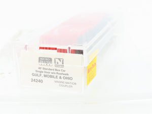 N Scale Micro-Trains MTL 24240 GM&O Gulf Mobile & Ohio 40' Box Car #21583