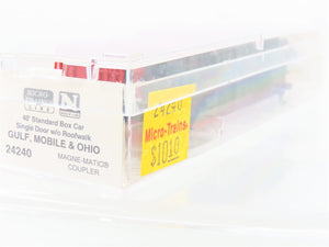 N Scale Micro-Trains MTL 24240 GM&O Gulf Mobile & Ohio 40' Box Car #21583