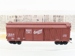 N Scale Micro-Trains MTL 29060 CB&Q Burlington Route 40' Box Car #10911