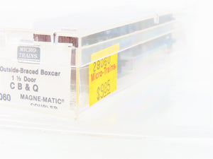 N Scale Micro-Trains MTL 29060 CB&Q Burlington Route 40' Box Car #10911