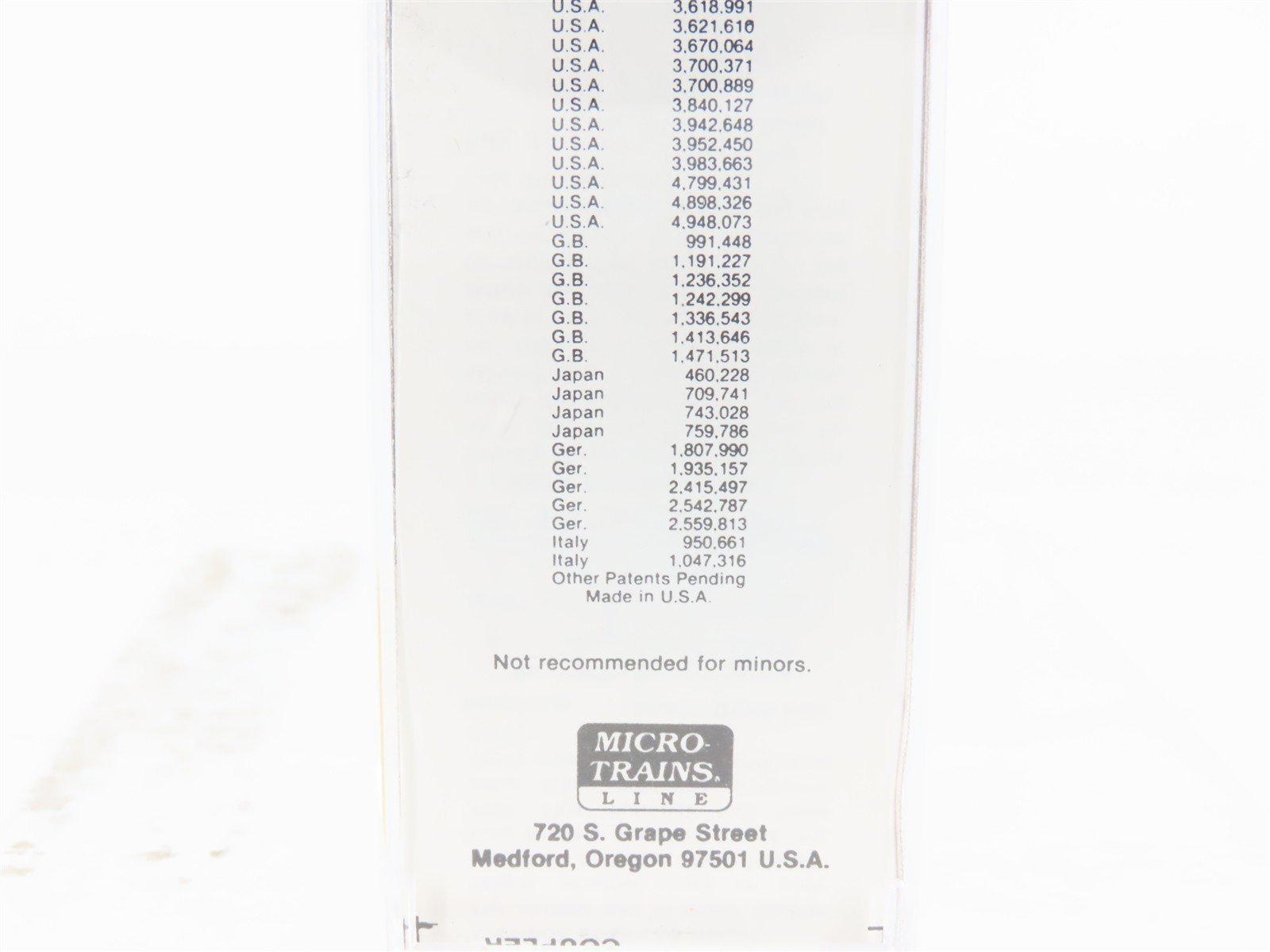 N Scale Micro-Trains MTL 39010 UP Union Pacific Overland 40' Box Car #100741