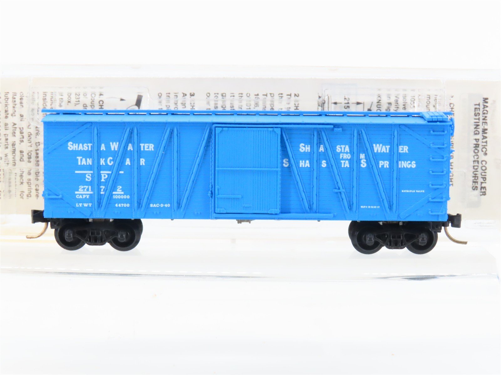 N Scale Micro-Trains MTL 28140 SP Shasta Water Tank Car 40' Box Car #27172