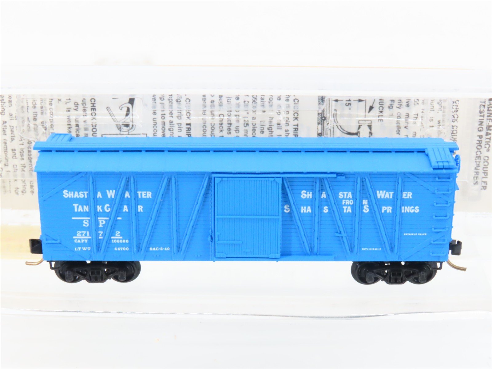 N Scale Micro-Trains MTL 28140 SP Shasta Water Tank Car 40' Box Car #27172