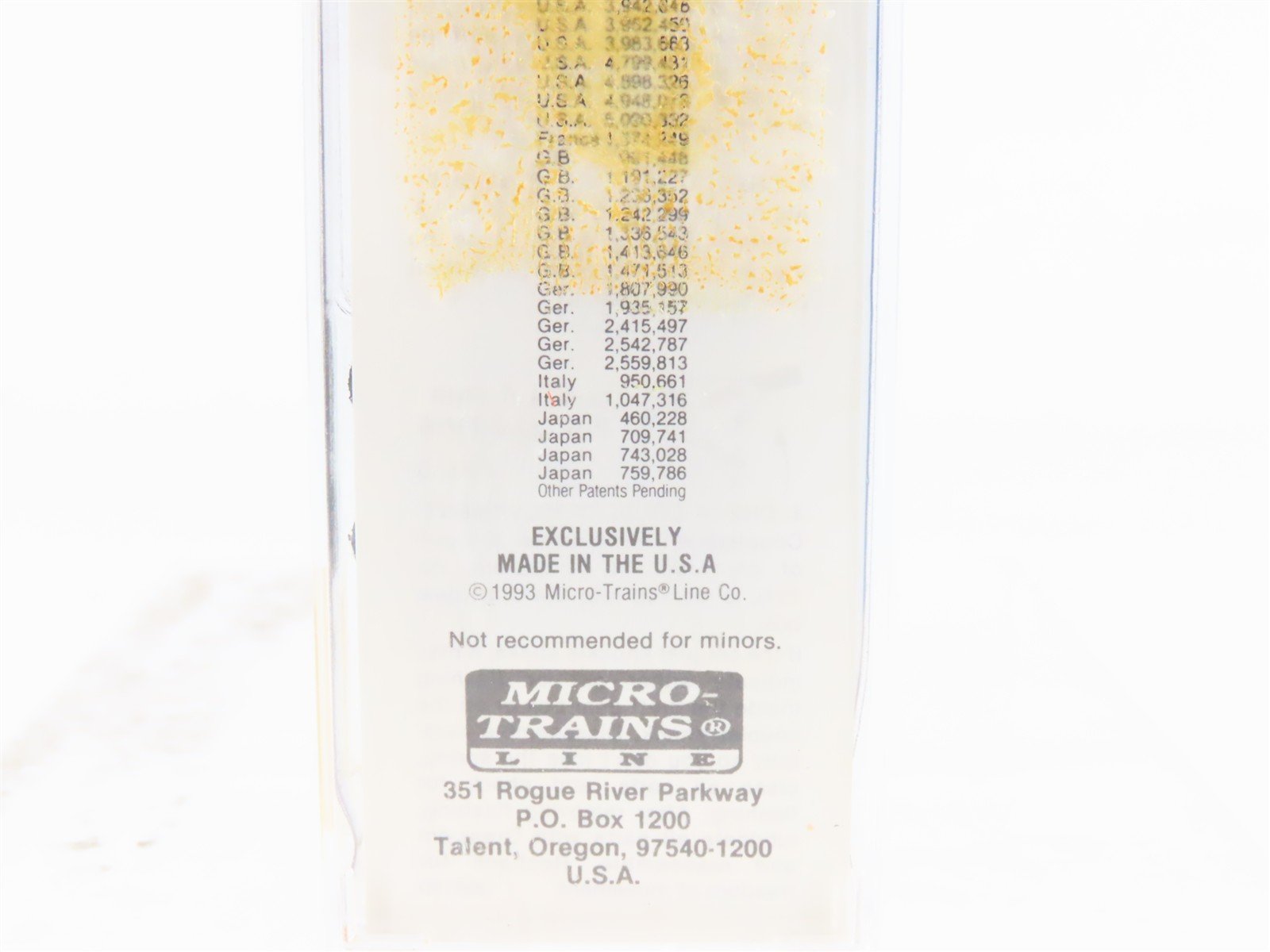 N Scale Micro-Trains MTL 28140 SP Shasta Water Tank Car 40' Box Car #27172