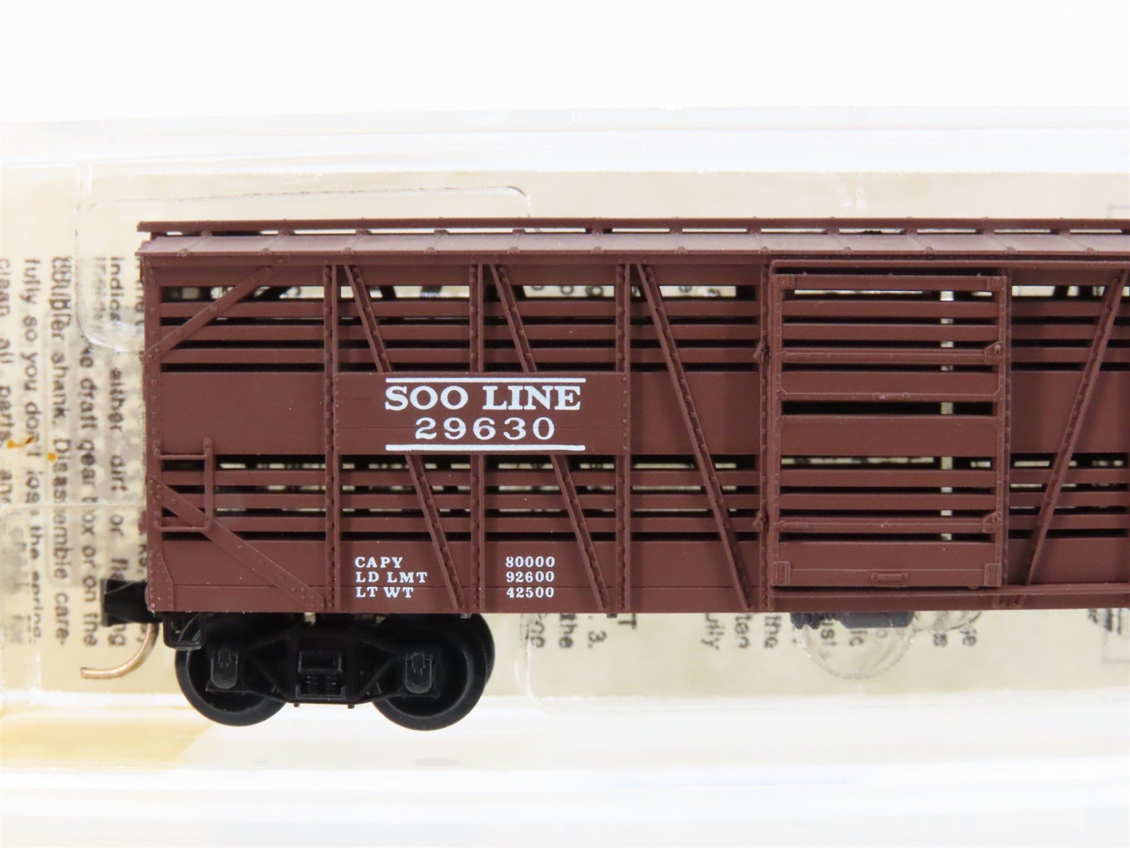 N Scale Micro-Trains MTL 35140 SOO Line 40' Despatch Stock Car #29630