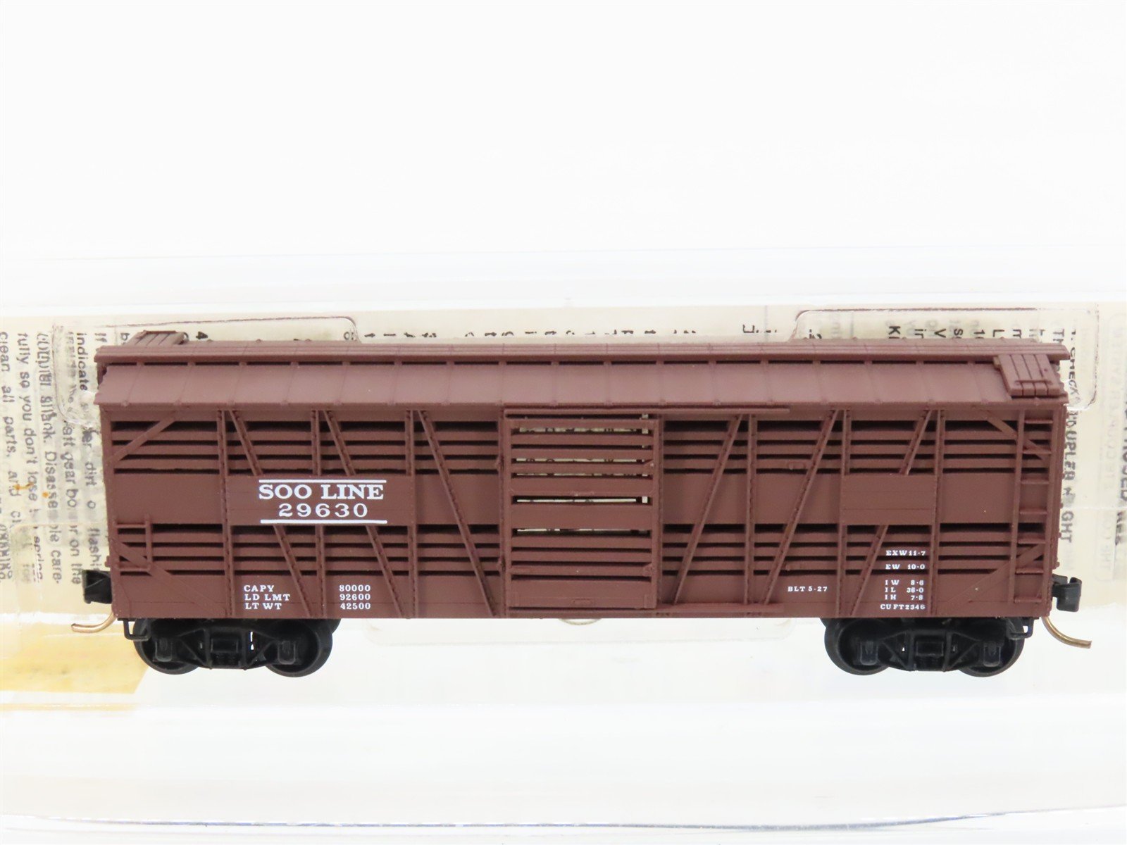 N Scale Micro-Trains MTL 35140 SOO Line 40' Despatch Stock Car #29630