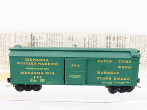 N Scale Micro-Trains MTL 42040 Menasha Woodenware 40' Single Door Box Car #224