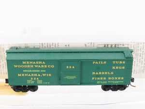 N Scale Micro-Trains MTL 42040 Menasha Woodenware Co. 40' Wood Box Car #224
