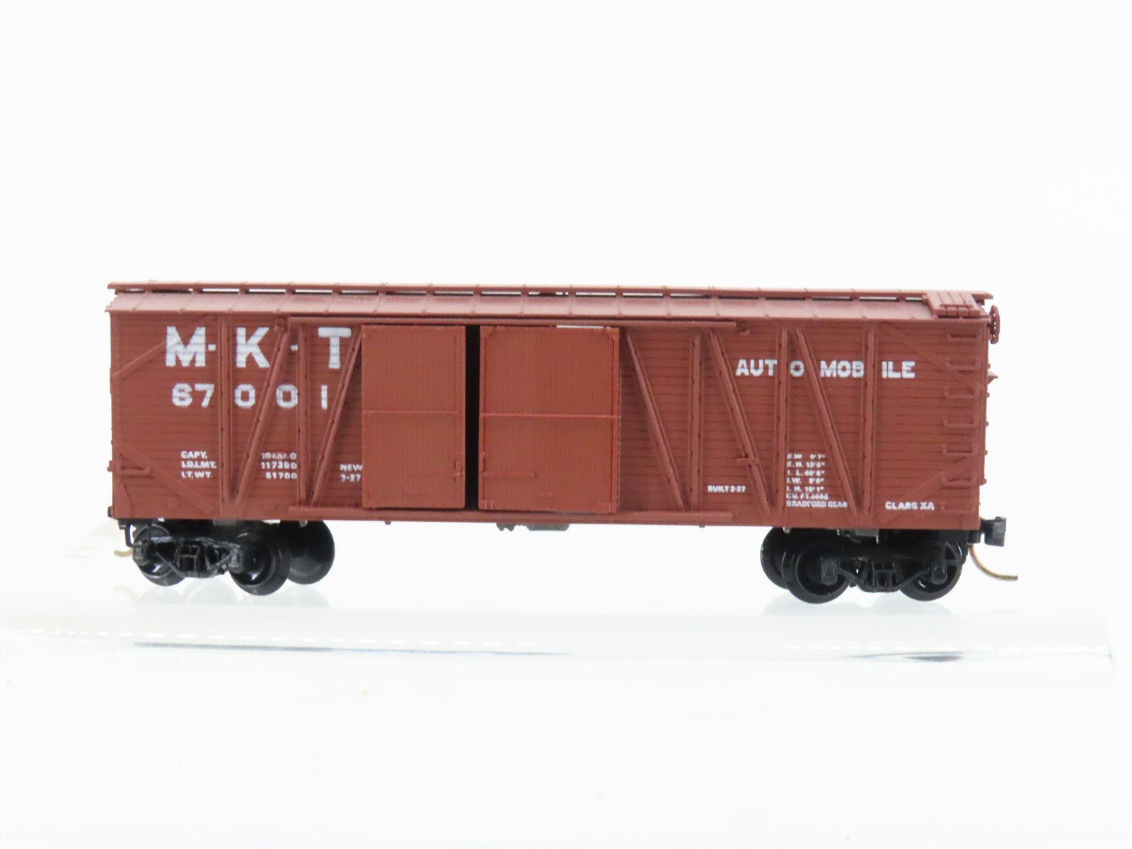 N Scale Micro-Trains MTL MKT Missouri Kansas Texas Automobile Box Car #67001