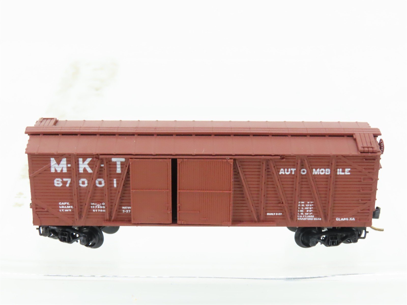 N Scale Micro-Trains MTL MKT Missouri Kansas Texas Automobile Box Car #67001