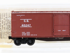 N Scale Micro-Trains MTL 39150 CG Central of Georgia 40' Wood Box Car #40247
