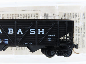 N Scale Micro-Trains MTL 57060 WAB Wabash 2-Bay Composite Side Open Hopper 39157