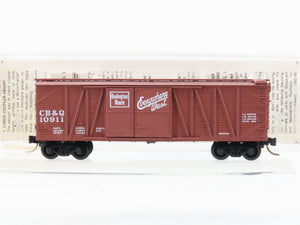 N Scale Micro-Trains MTL 29060 CB&Q Burlington Route 40' Box Car #10911