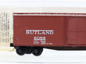 N Scale Micro-Trains MTL 39130 RUT Rutland 40' Single Door Wood Box Car #6088