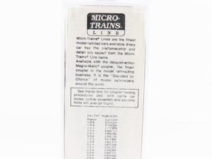 N Scale Micro-Trains MTL 39130 RUT Rutland 40' Single Door Wood Box Car #6088
