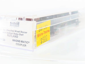 N Scale Micro-Trains MTL 39130 RUT Rutland 40' Single Door Wood Box Car #6088