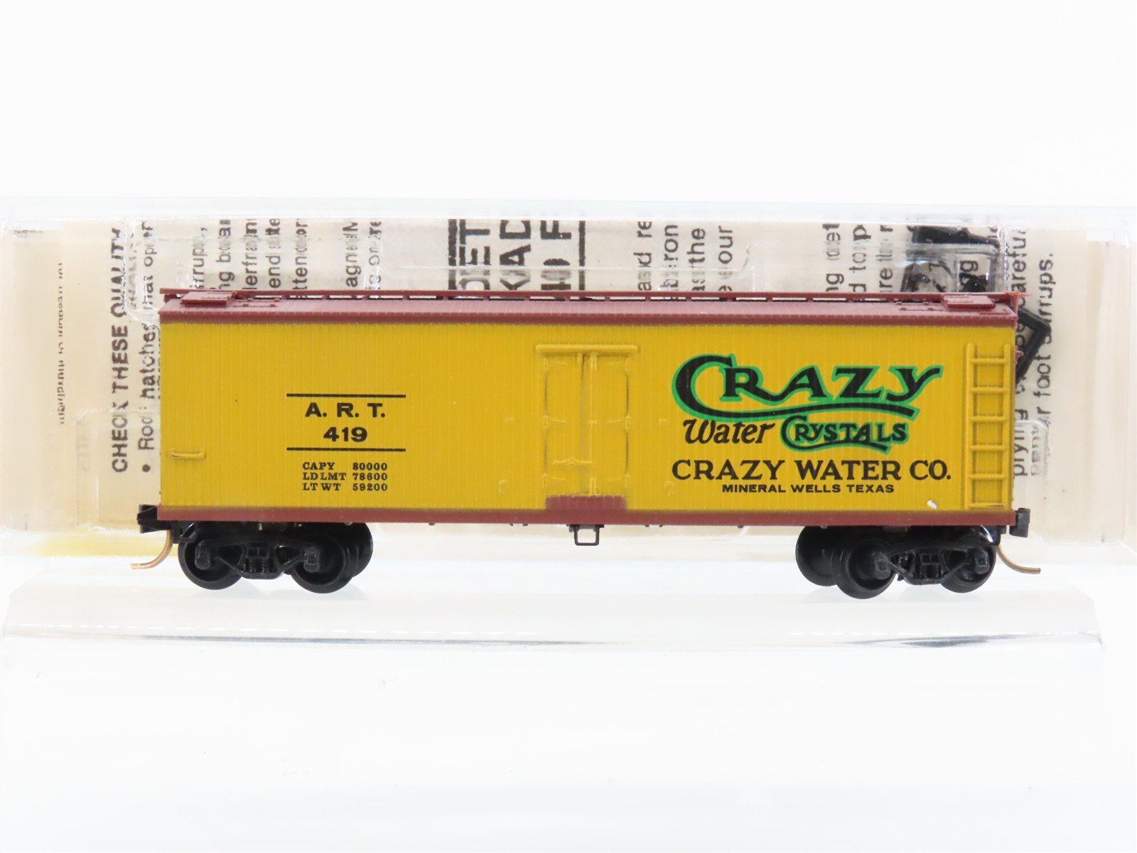 N Scale Kadee Micro-Trains MTL 49230 ART Crazy Water Crystals 40' Reefer #419