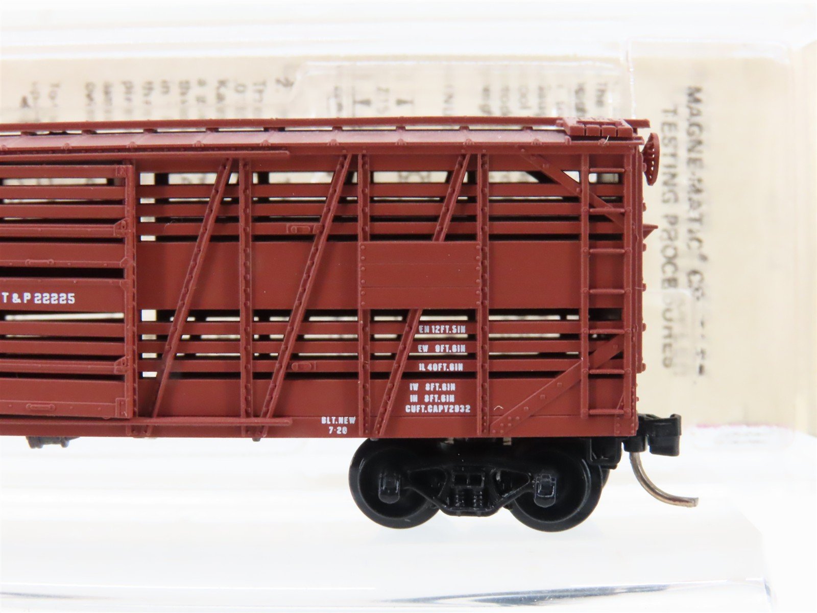 N Scale Kadee Micro-Trains MTL 35110 T&P Texas & Pacific 40' Stock Car #22225