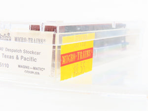 N Scale Kadee Micro-Trains MTL 35110 T&P Texas & Pacific 40' Stock Car #22225