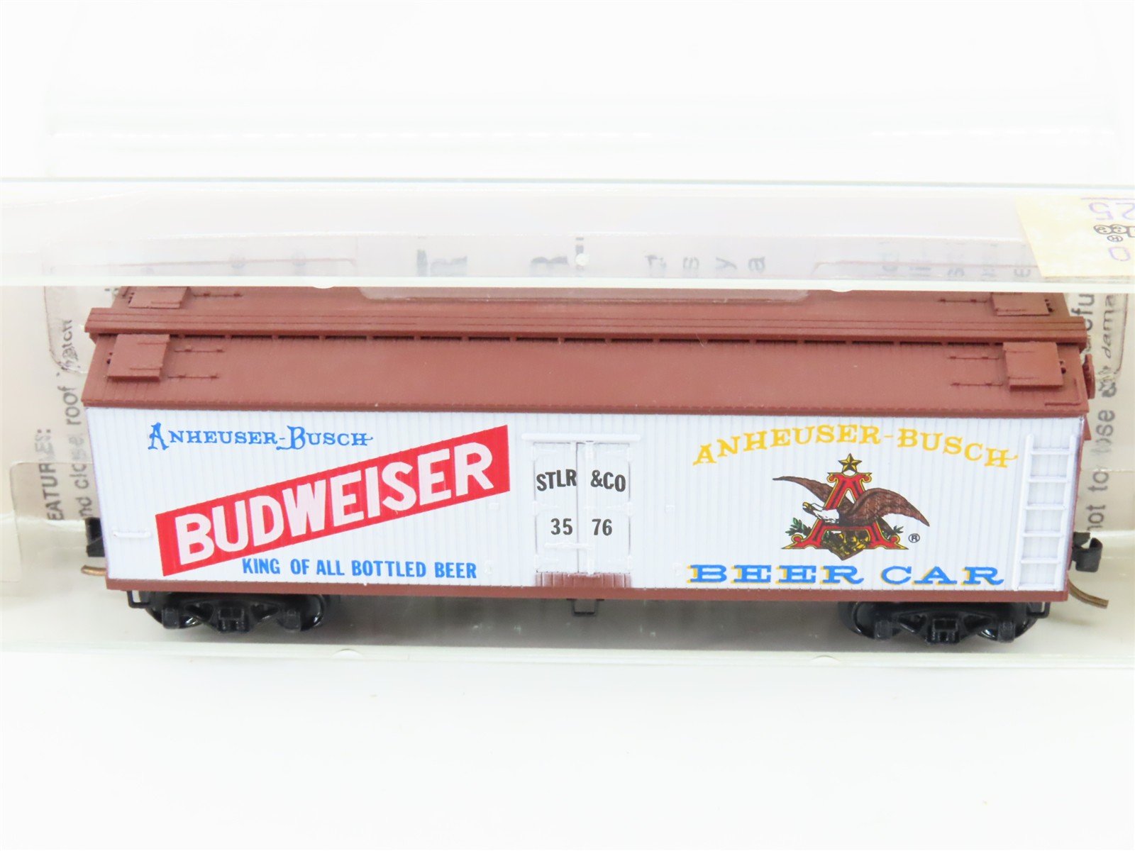 N Scale Kadee Micro-Trains MTL 47170 STLR&CO. Budweiser 40' Wood Reefer #3576
