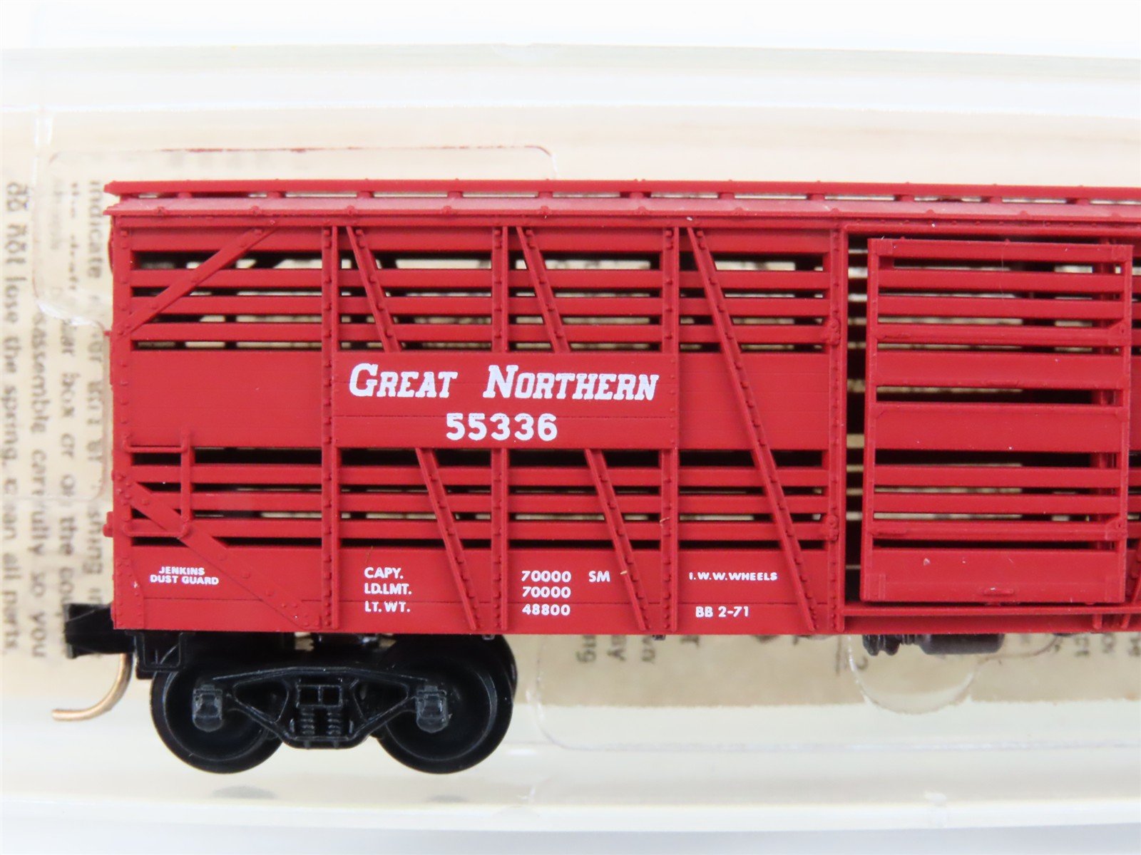 N Scale Kadee Micro-Trains MTL 35020 GN Great Northern 40' Stock Car #55336