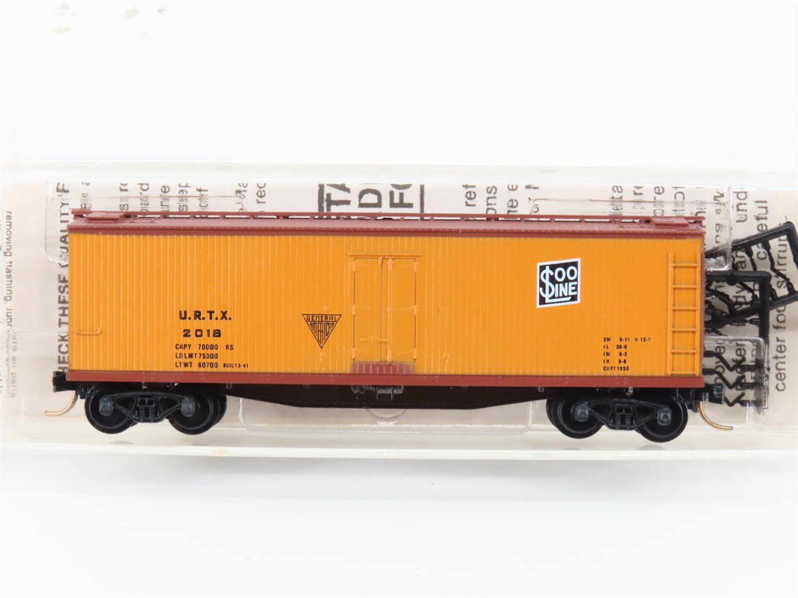 N Scale Kadee Micro-Trains MTL 49300 URTX SOO Line 40' Wood Reefer #2018