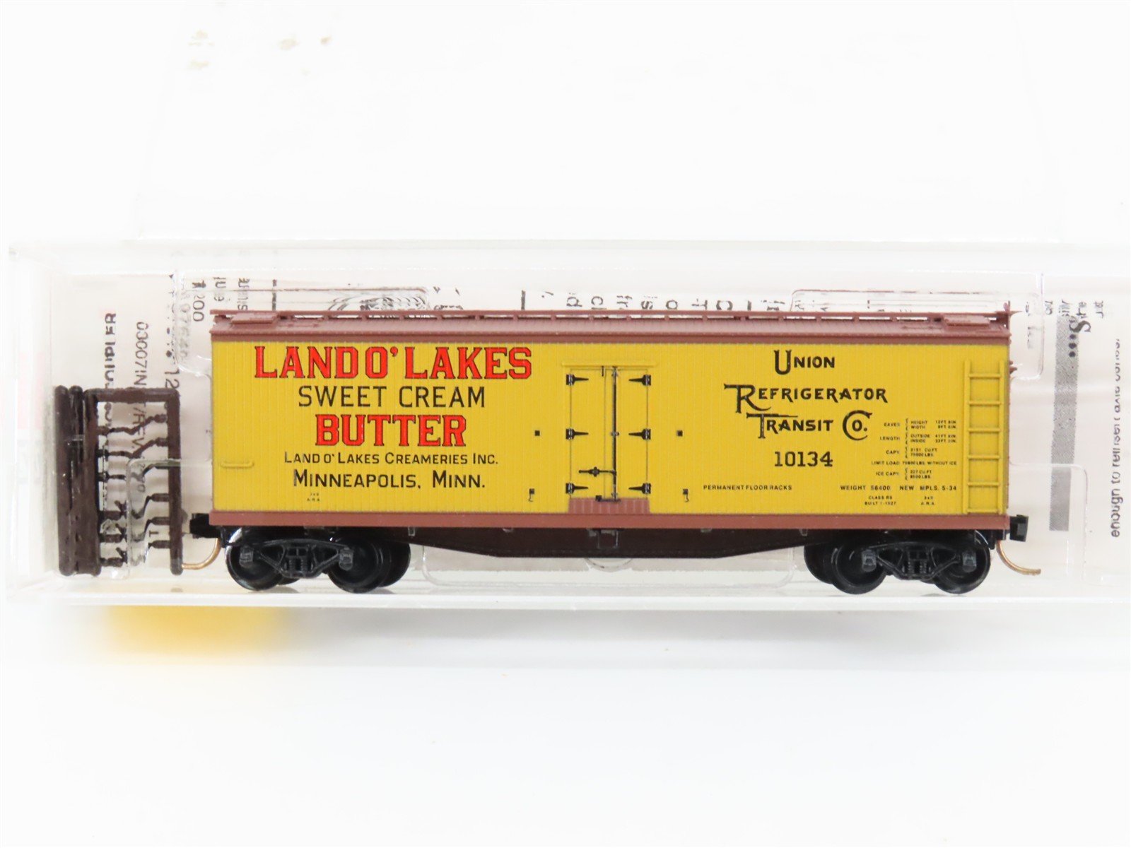 N Scale Micro-Trains MTL 49470 URTC Land O' Lakes Butter 40' Wood Reefer #10134