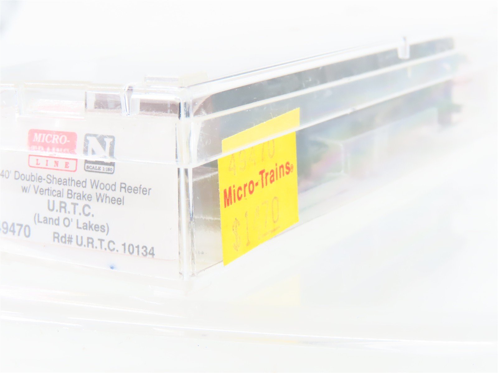 N Scale Micro-Trains MTL 49470 URTC Land O' Lakes Butter 40' Wood Reefer #10134