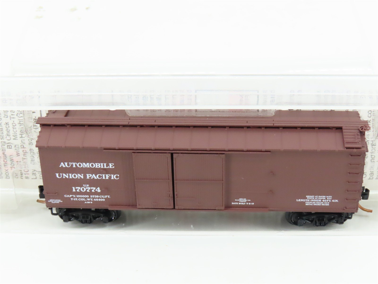 N Scale Micro-Trains MTL 41010 UP Union Pacific 40' Automobile Box Car #170774