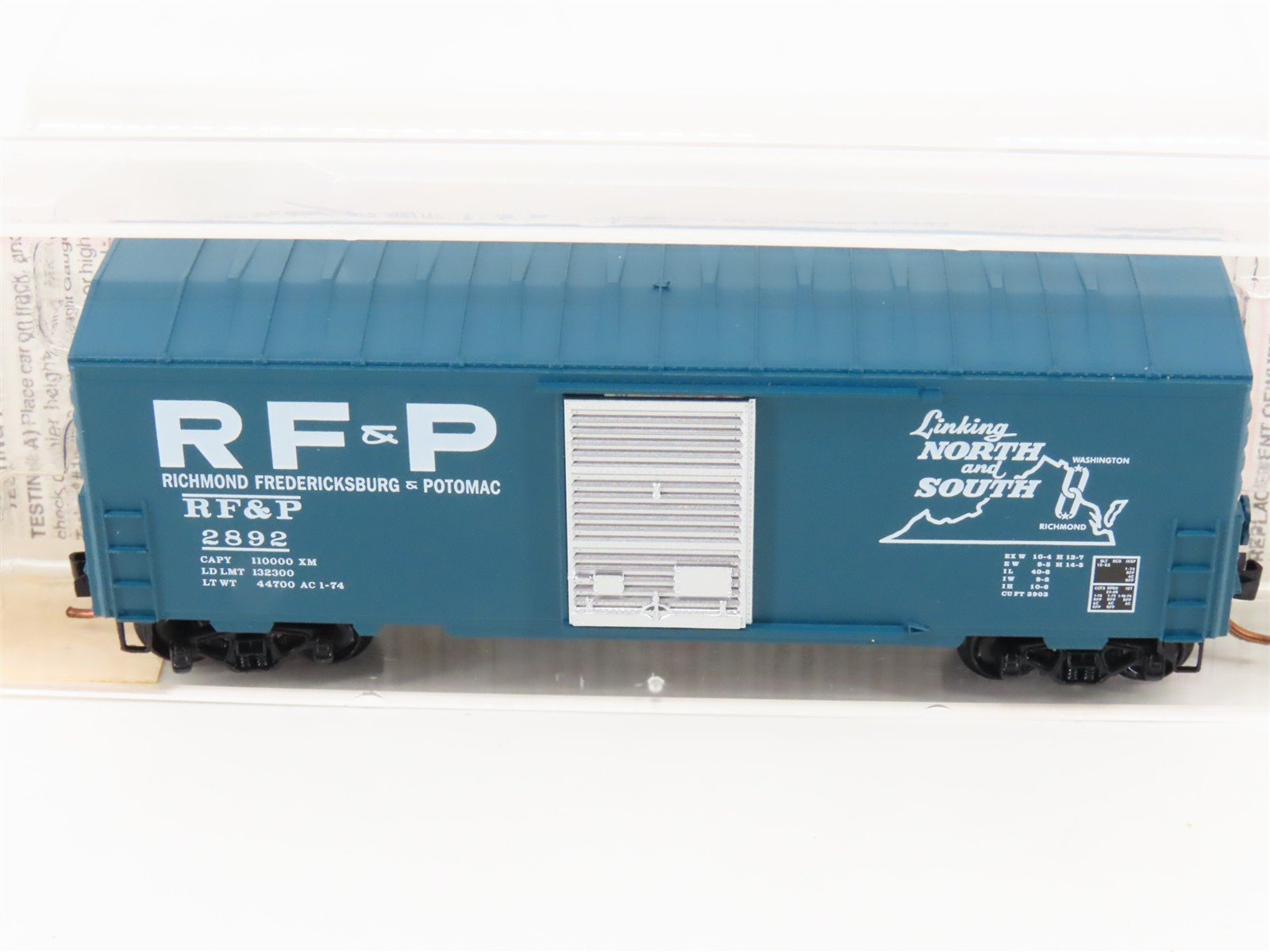 N Micro-Trains MTL 24290 RF&P Richmond Fredericksburg & Potomac 40' Boxcar #2892