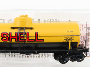 N Scale Micro-Trains MTL 65090/1 SCCX Shell Oil 39' Single Dome Tank Car #1106