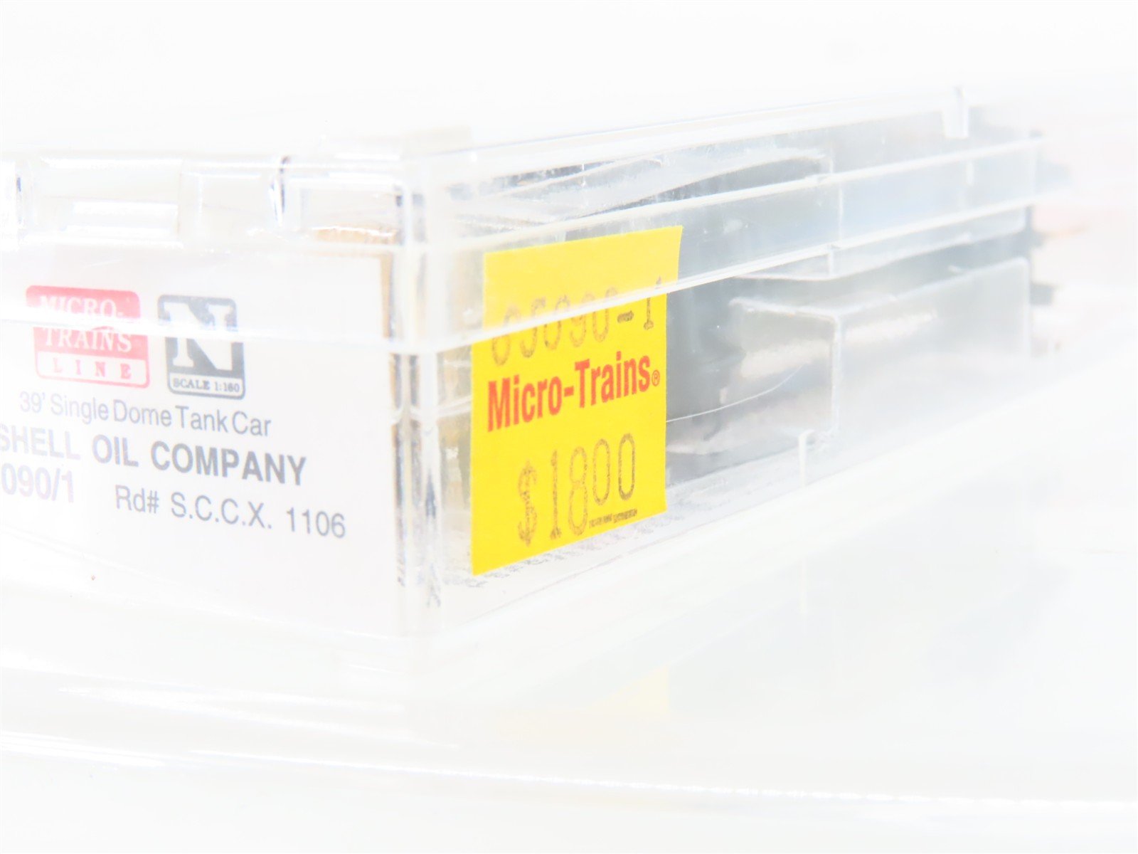 N Scale Micro-Trains MTL 65090/1 SCCX Shell Oil 39' Single Dome Tank Car #1106