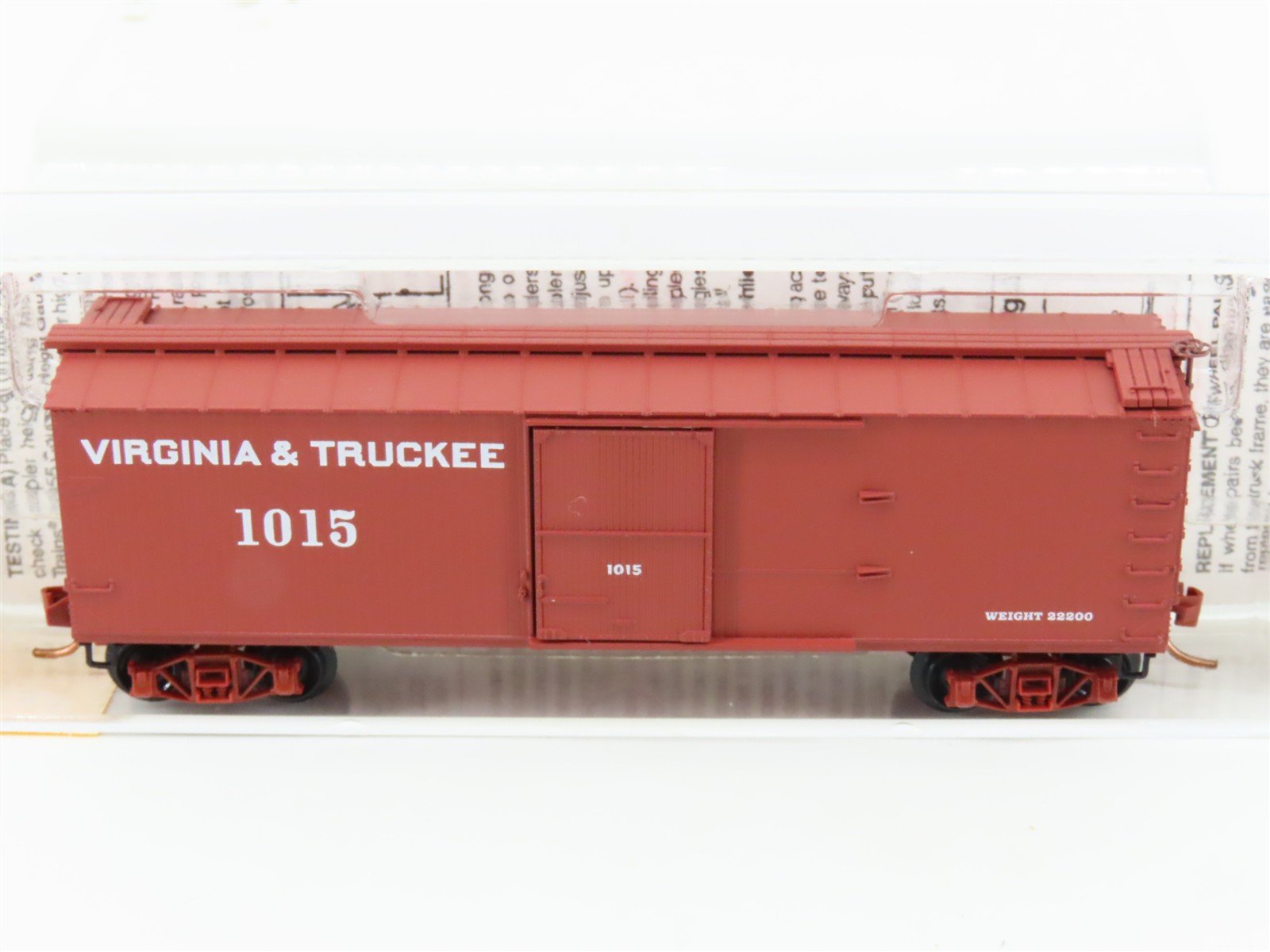 N Scale Micro-Trains MTL 39180 V&T Virginia & Truckee 40' Box Car #1015
