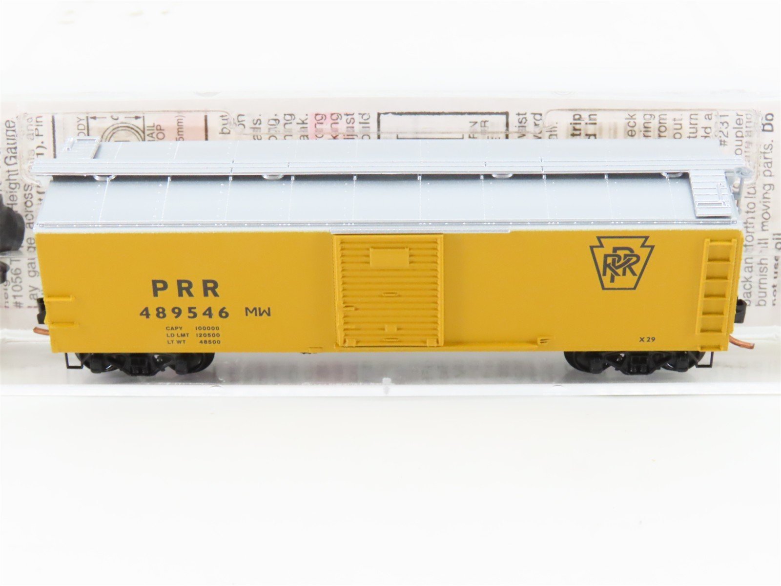 N Scale Micro-Trains MTL 120710 PRR Pennsylvania 40' Steel Box Car #489546