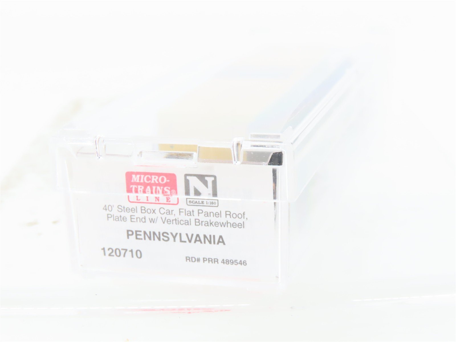 N Scale Micro-Trains MTL 120710 PRR Pennsylvania 40' Steel Box Car #489546