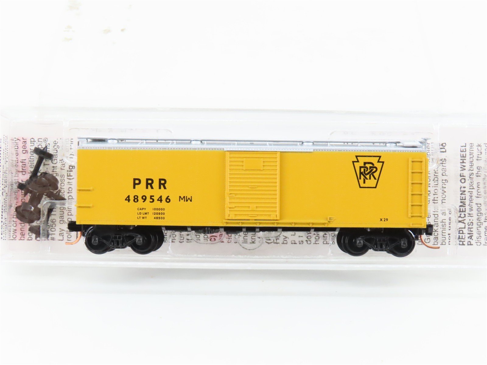 N Scale Micro-Trains MTL 120710 PRR Pennsylvania 40' Steel Box Car #489546