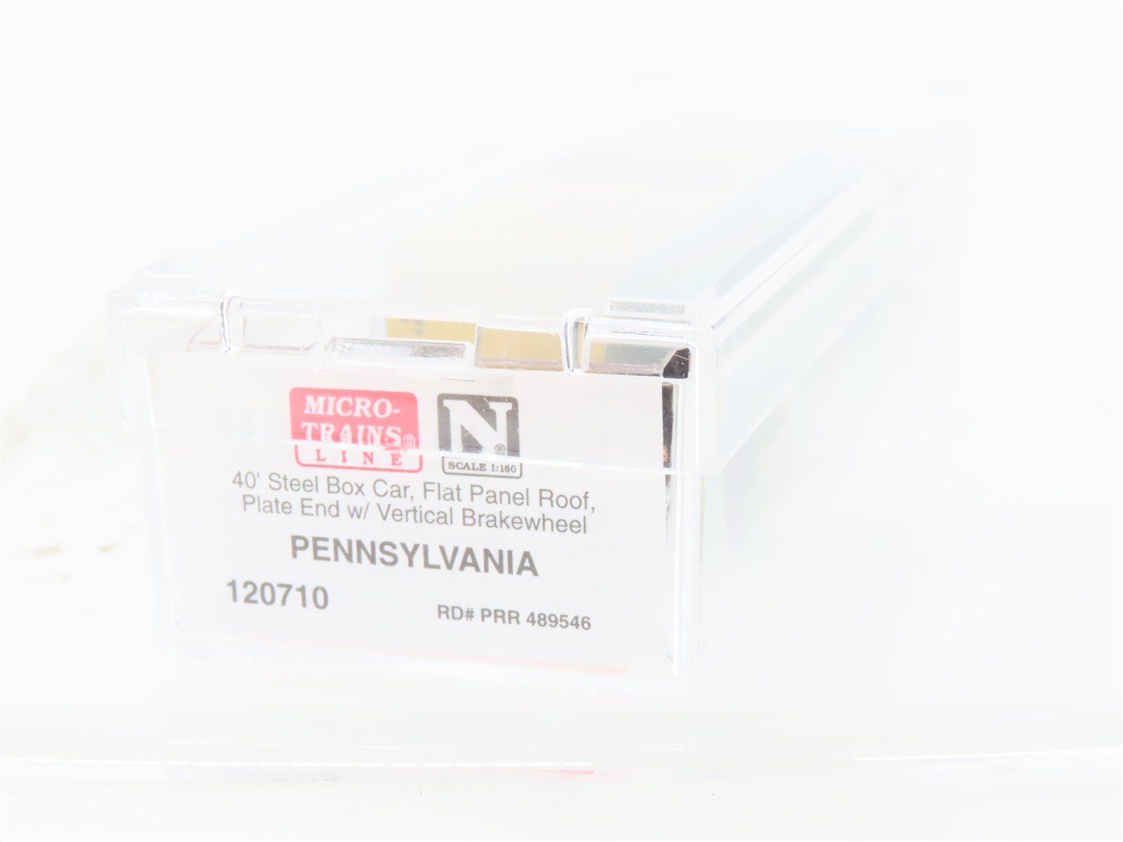 N Scale Micro-Trains MTL 120710 PRR Pennsylvania 40' Steel Box Car #489546