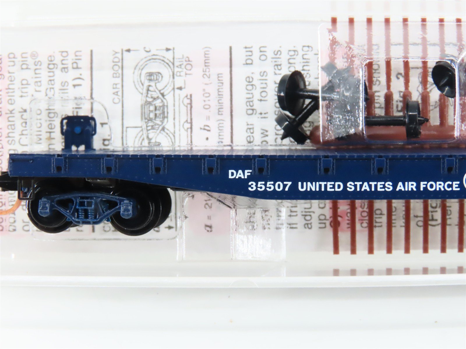 N Scale Micro-Trains MTL 45190 DAF United States Air Force 50' Flat Car #35507