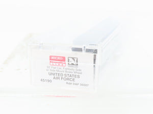 N Scale Micro-Trains MTL 45190 DAF United States Air Force 50' Flat Car #35507