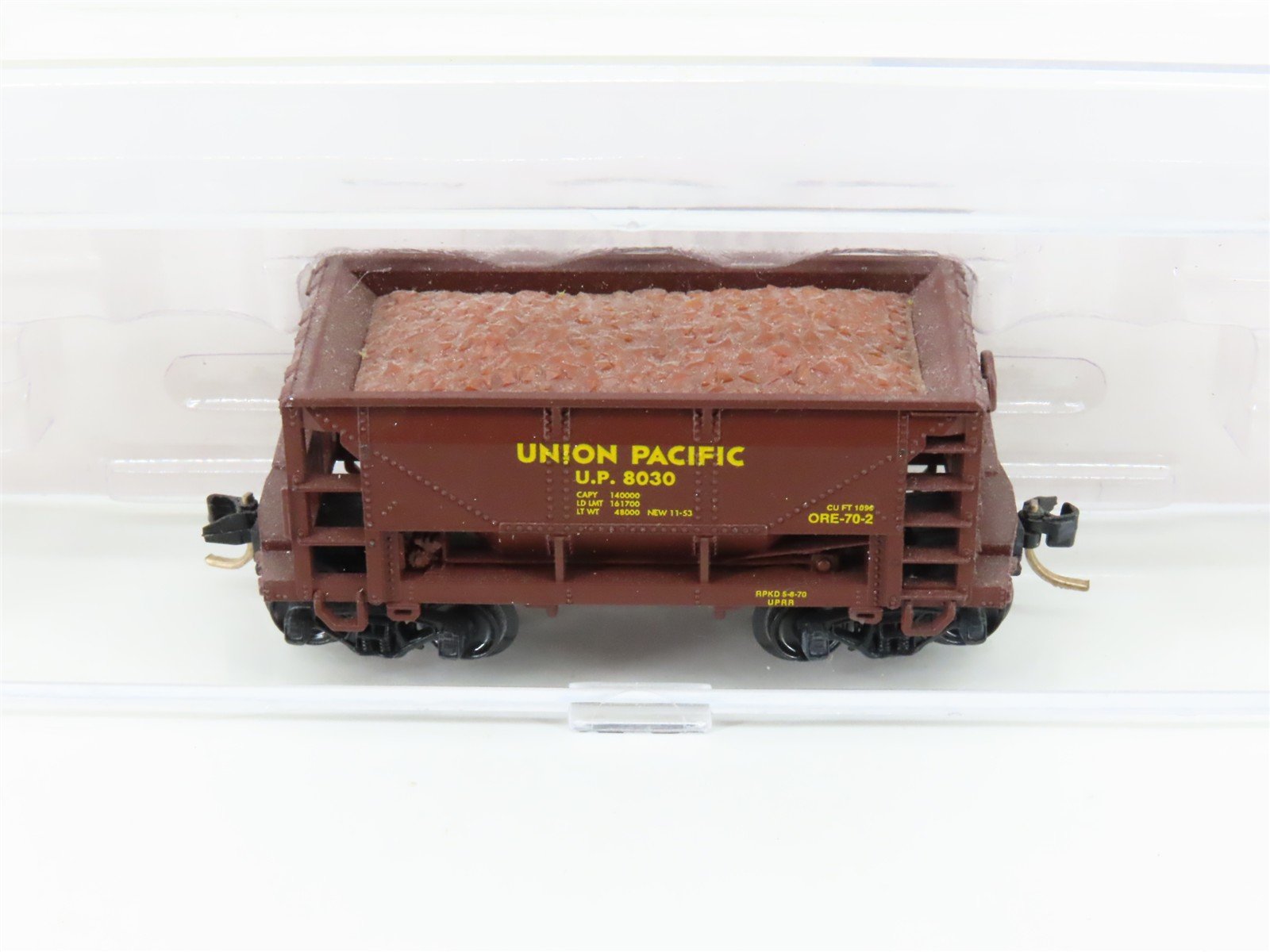 N Scale Atlas 32131 UP Union Pacific Ore Car #8030 w/ Load