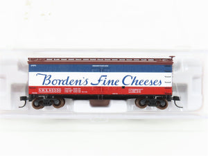 N Scale Atlas 41481 NWX Borden's Fine Cheeses 40' Wood Reefer #85350