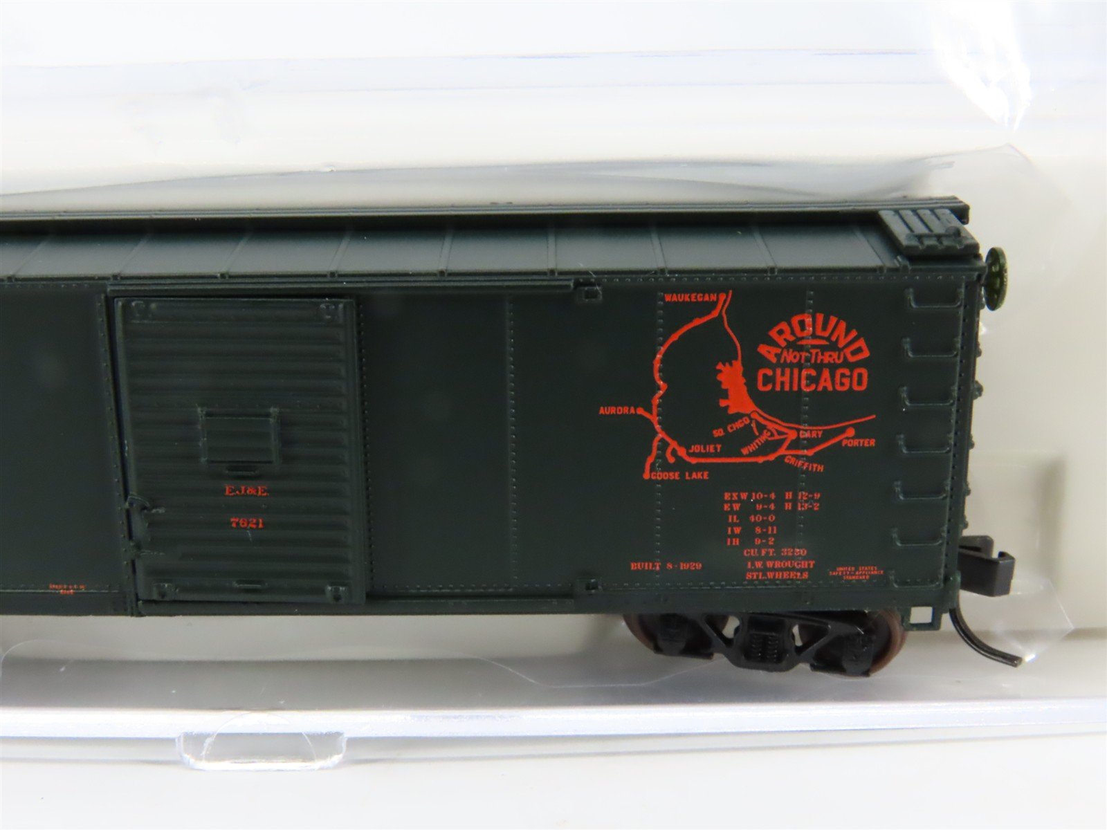 N Scale Atlas 45812 EJ&E Elgin Joliet & Eastern Steel Single Door Box Car #7621