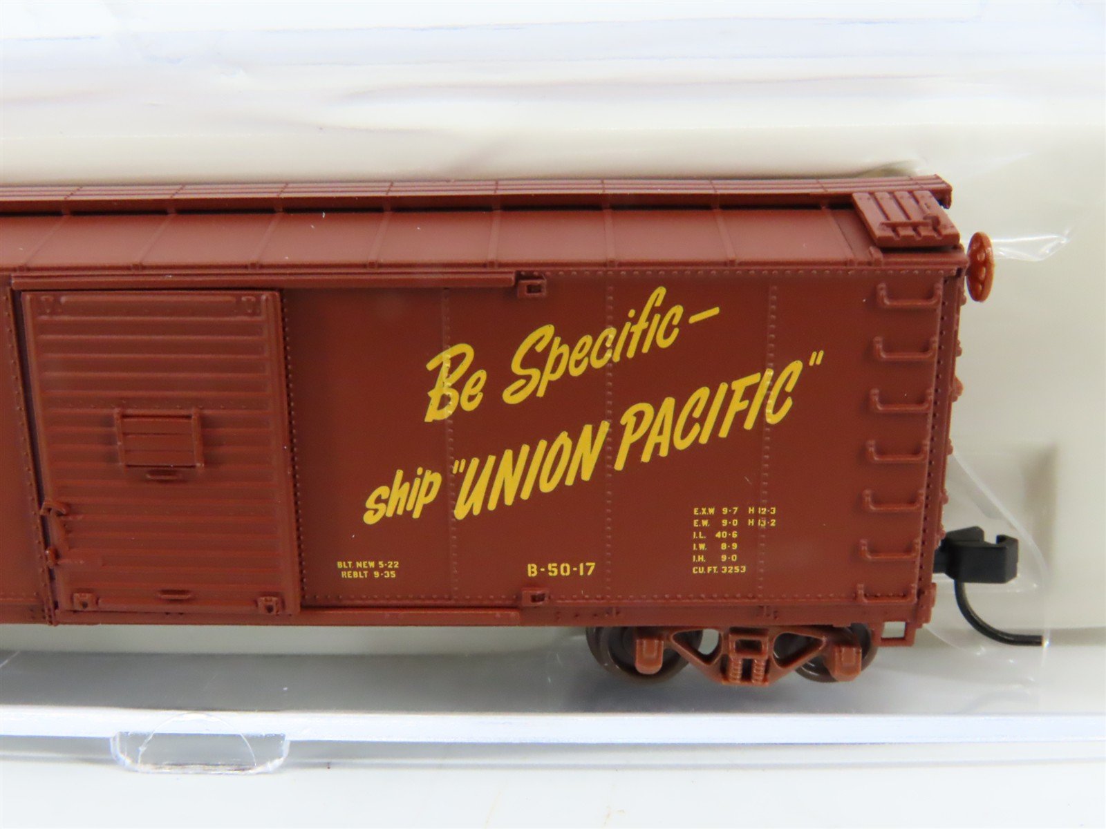 N Scale Atlas 45822 UP Union Pacific Railroad Steel Single Door Box Car #181580