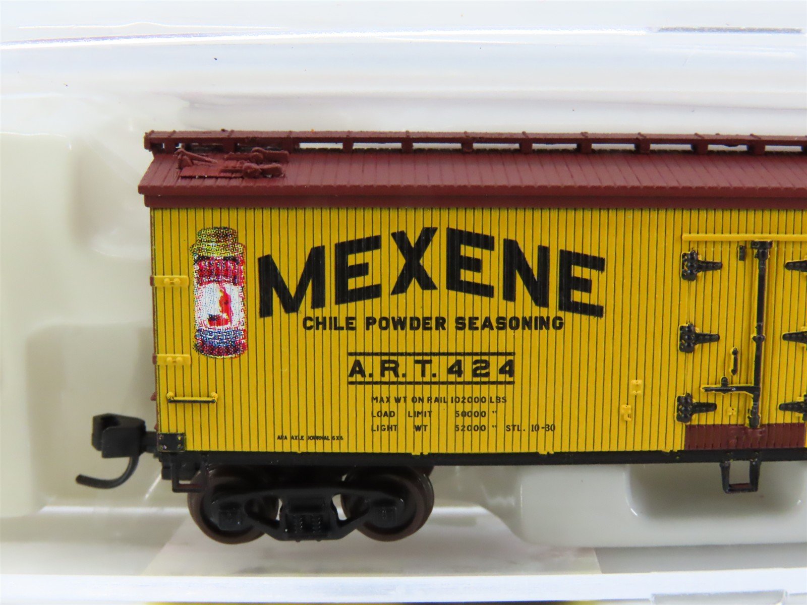 N Scale Atlas 50001264 ART Mexene Chile Powder Seasoning 40' Wood Reefer #424
