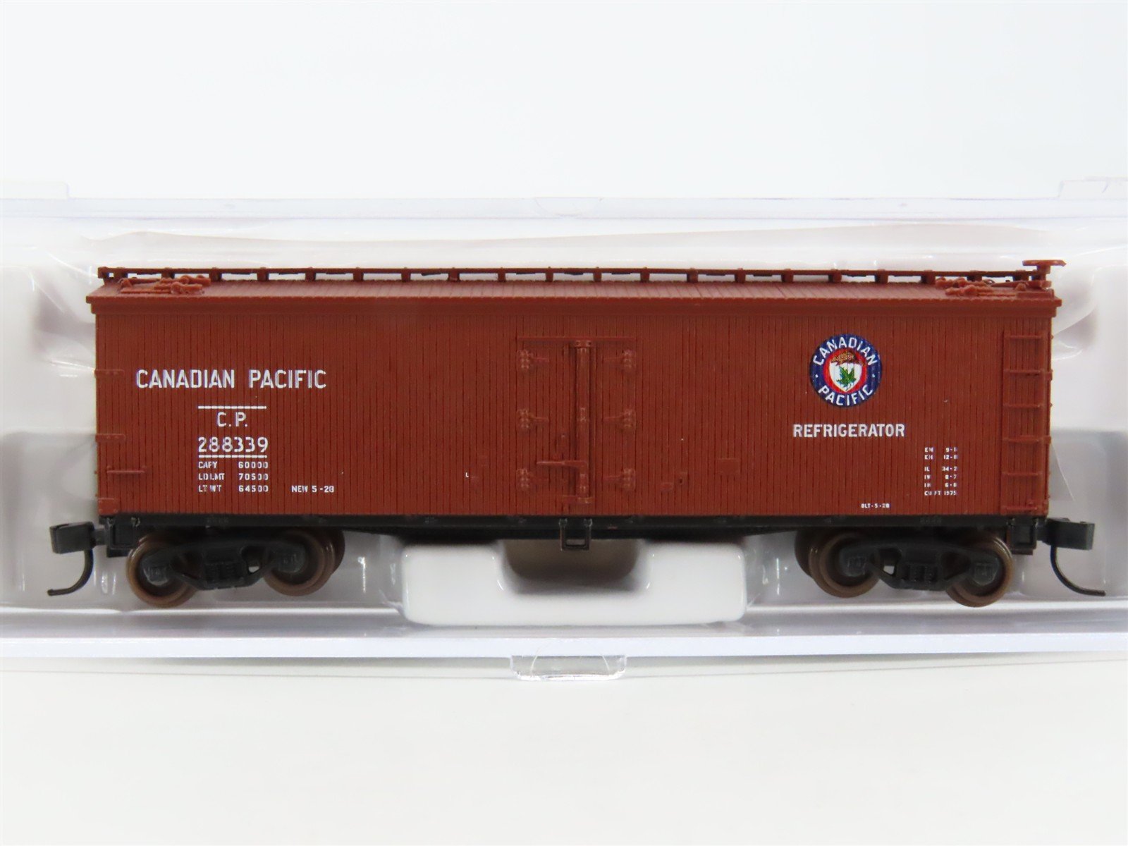 N Scale Atlas 41484 CP Canadian Pacific Railroad 40' Wood Reefer #288339