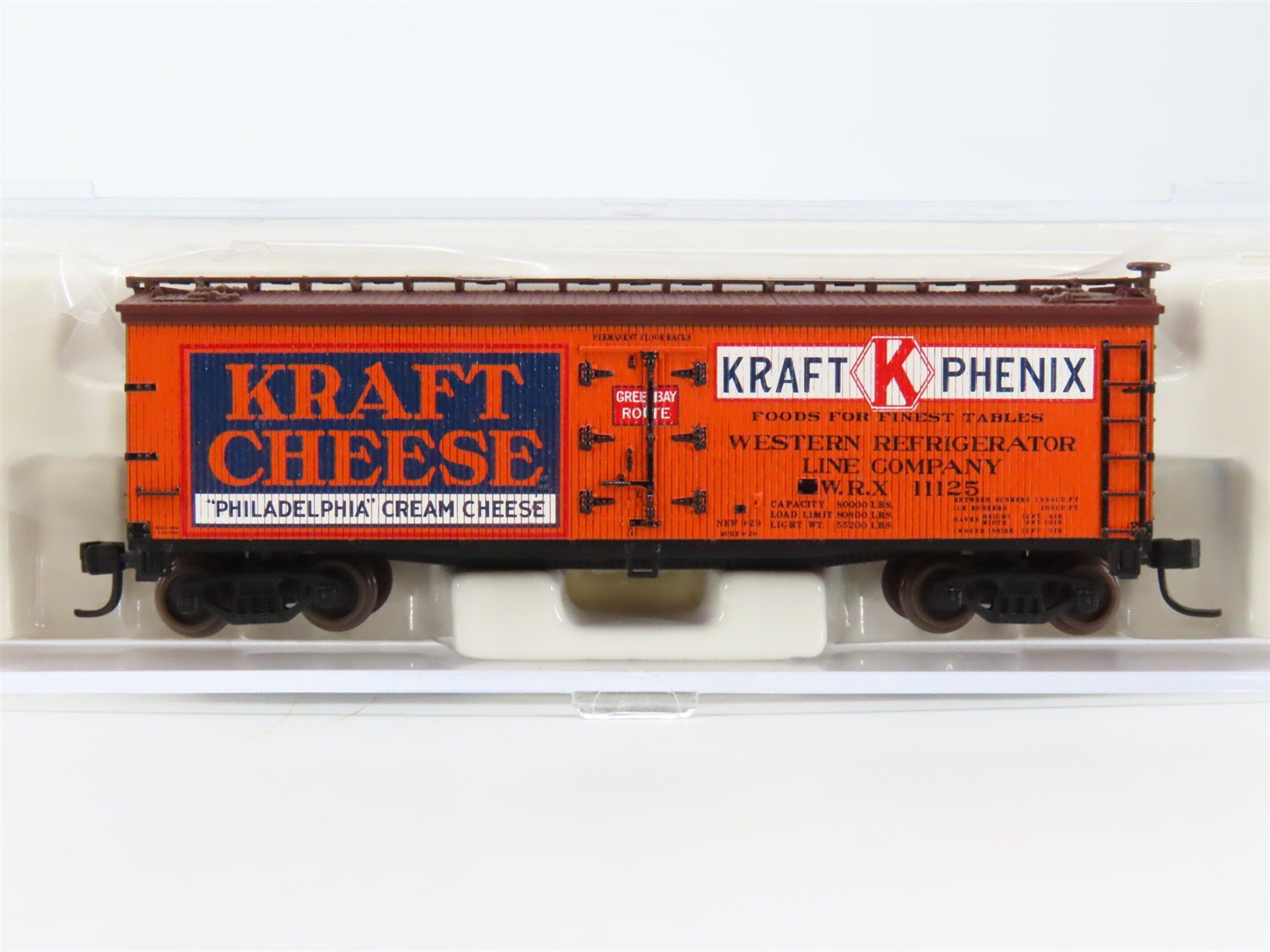 N Scale Atlas 41420 WRX Kraft-Phenix Cheese 40' Woodside Reefer #11125