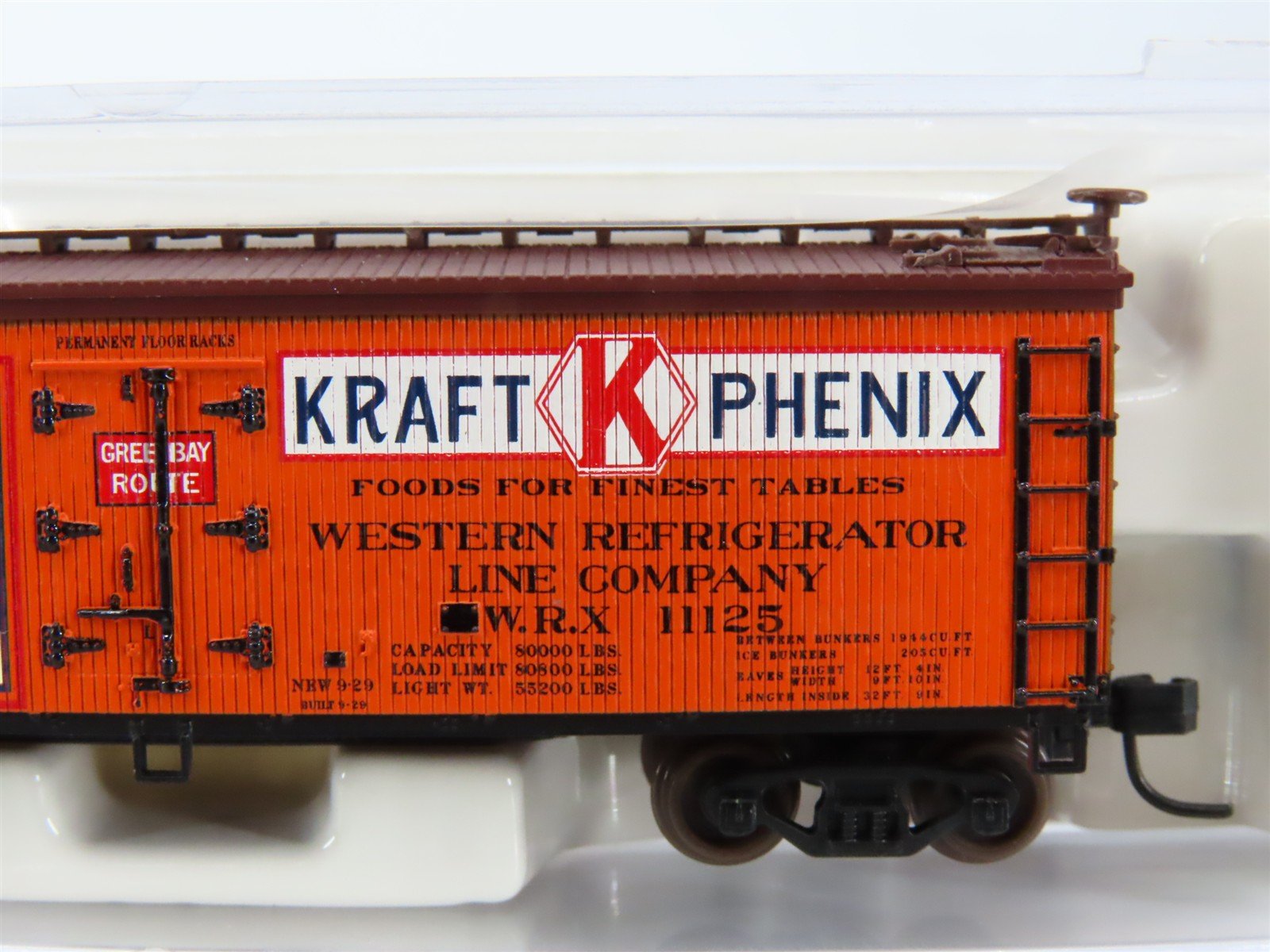 N Scale Atlas 41420 WRX Kraft-Phenix Cheese 40' Woodside Reefer #11125