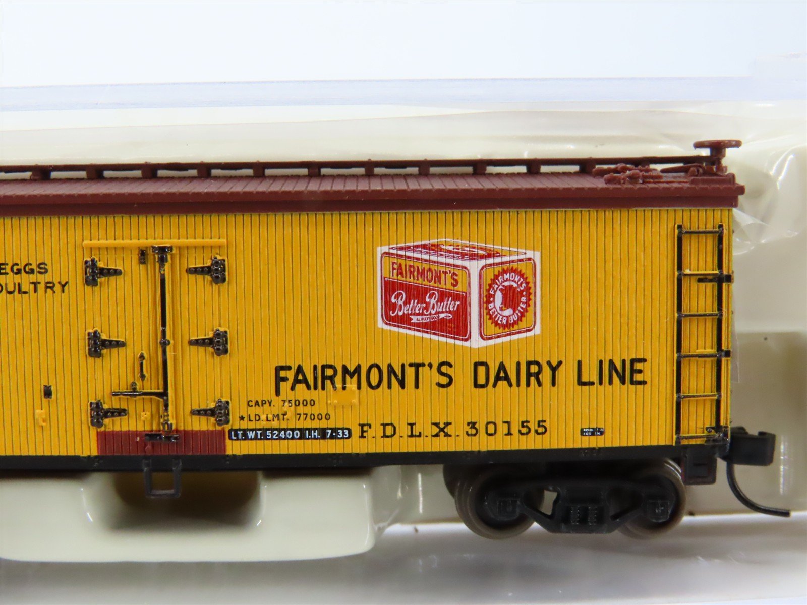 N Scale Atlas 41532 FDLX Fairmont Creamery 40' Wood Reefer #30155