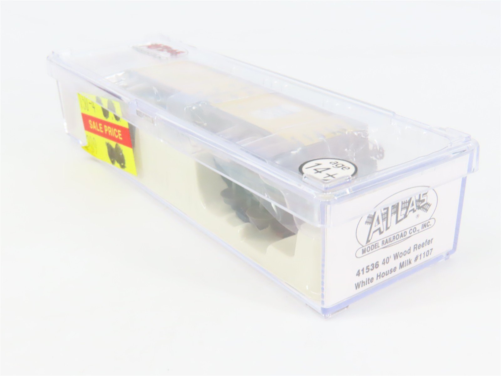 N Scale Atlas 41536 GARE White House Milk 40' Wood Reefer #1107